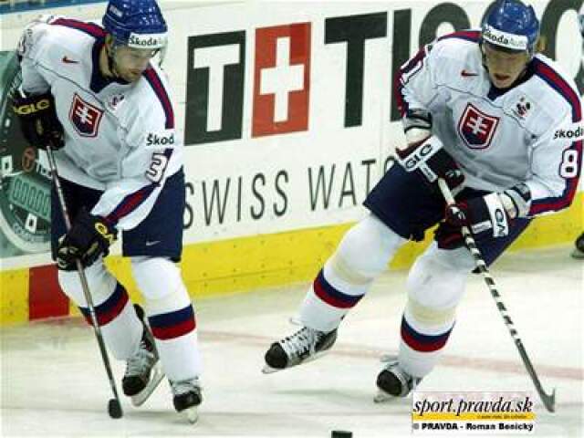 Pavol Demitra a Marián Hossa