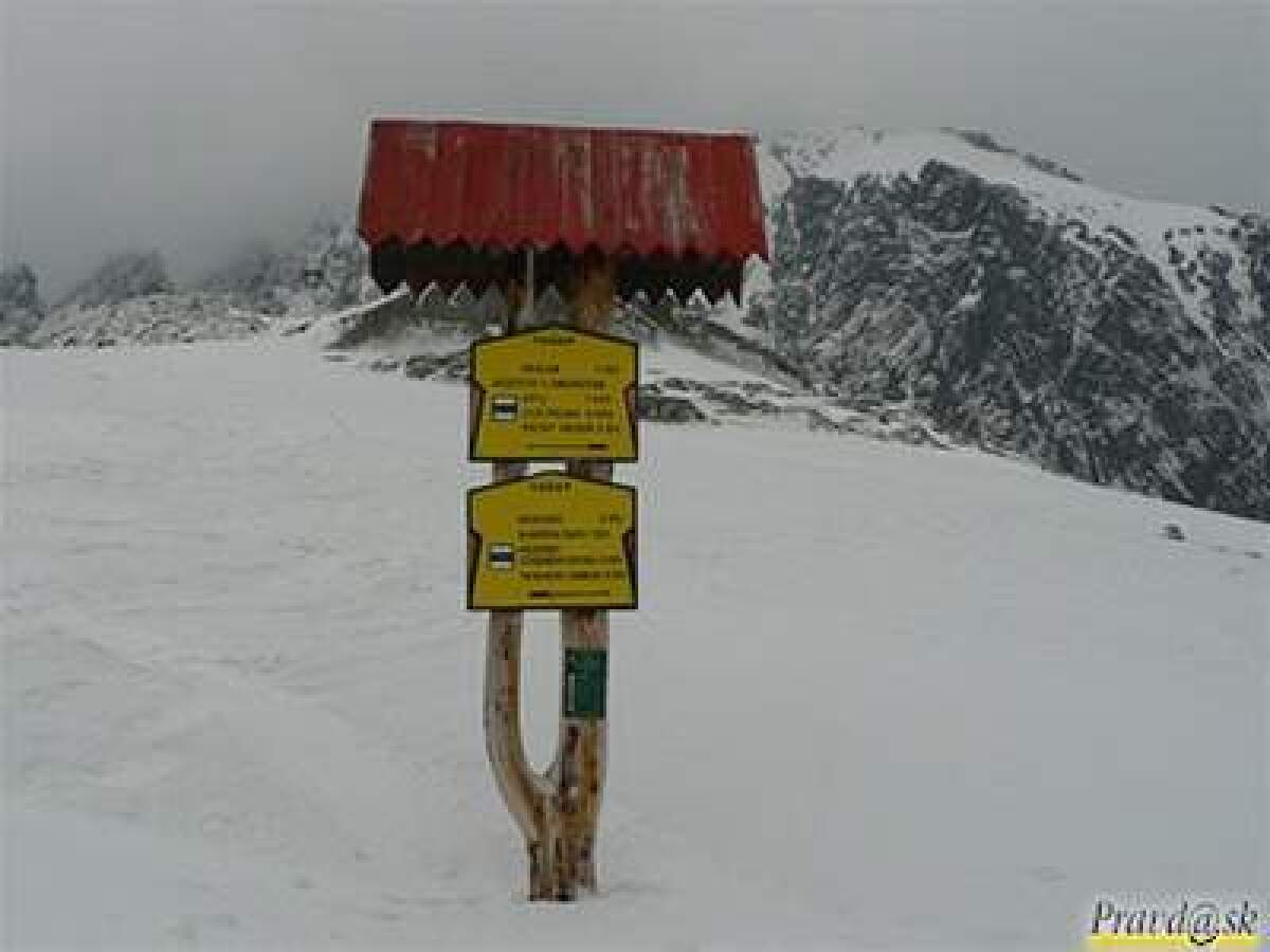 Zasnežené Vysoké Tatry.
