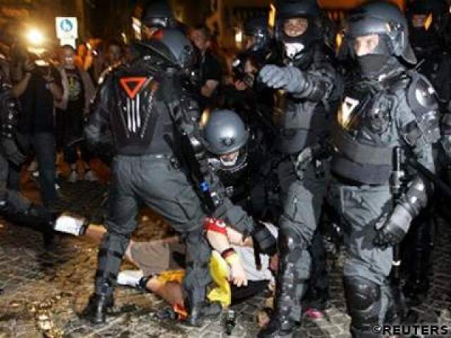 Polícia fanúšikovia