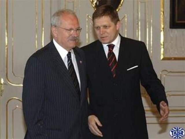 Ivan Gašparovič a Robert Fico