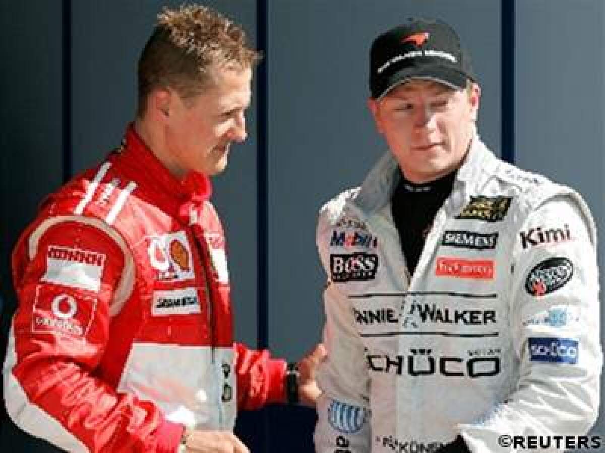 Michael Schumacher, Kimi Räikkönen