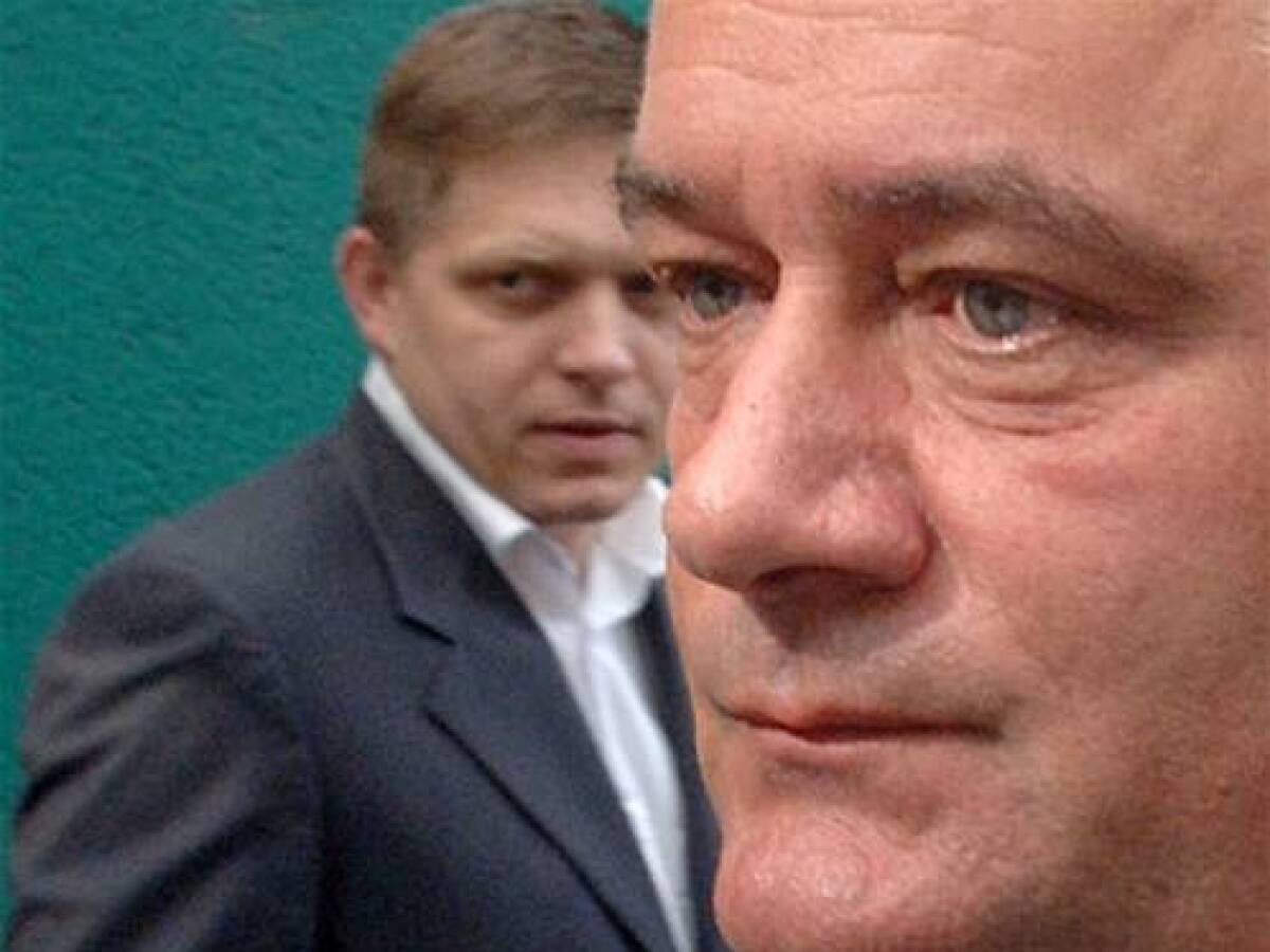 Ján Slota a Robert Fico