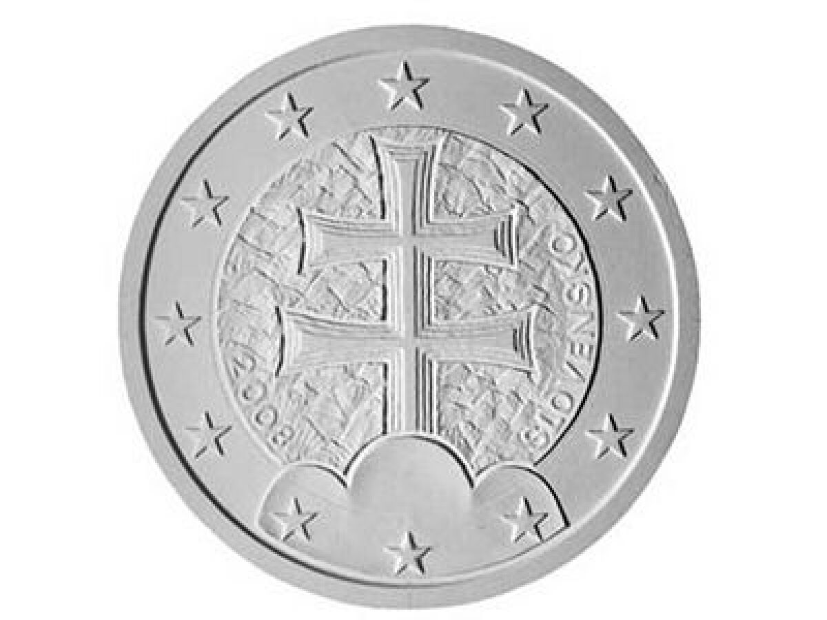 Slovenská eurominca - dvojkríž