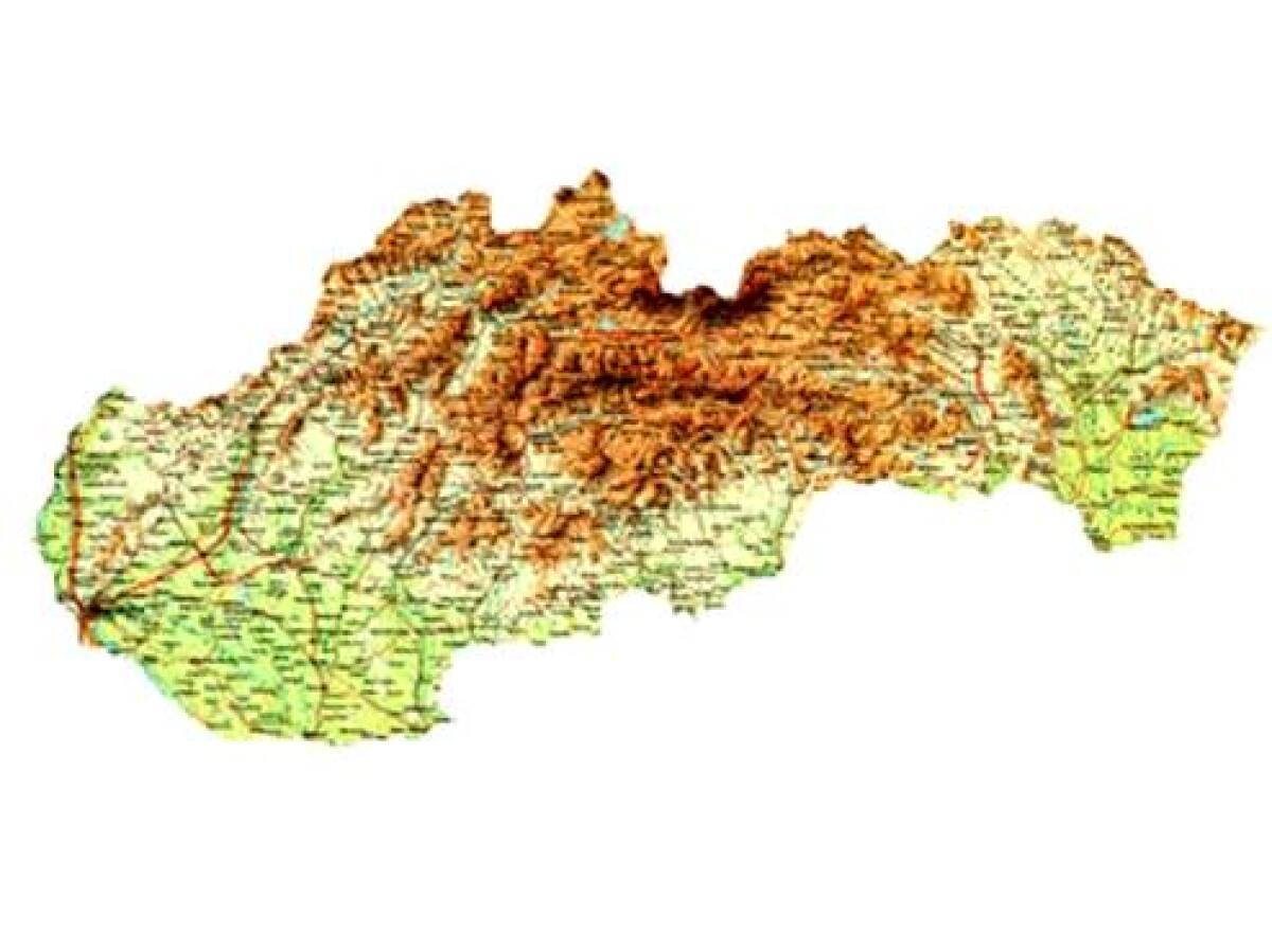 Slovensko, mapa