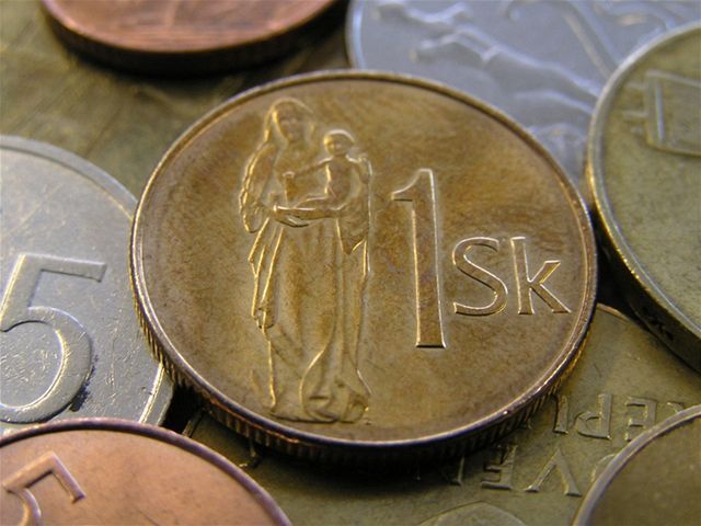 Mince, koruna, koruny, mena, SK, peniaze