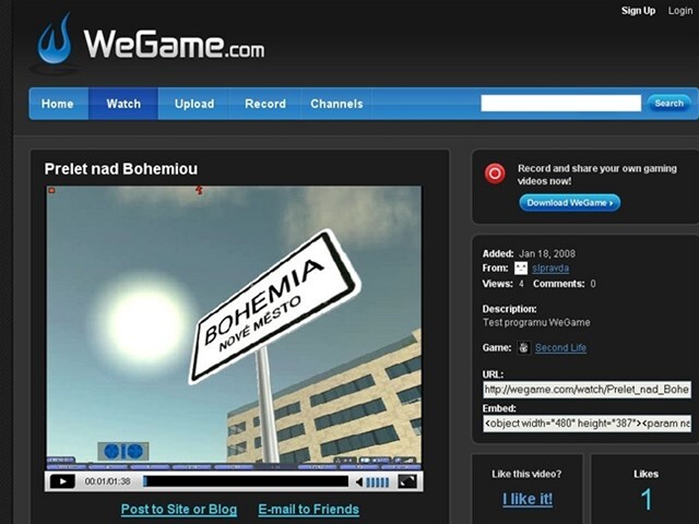 Video - prelet nad Bohemiou