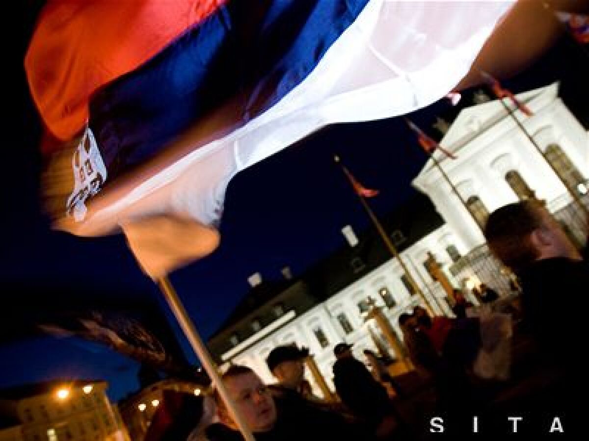 Protikosovský protest v Bratislave