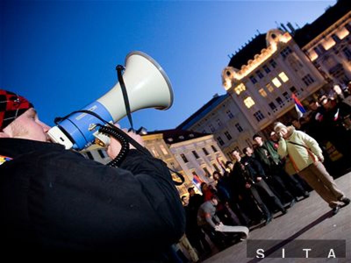 Protikosovský protest v Bratislave