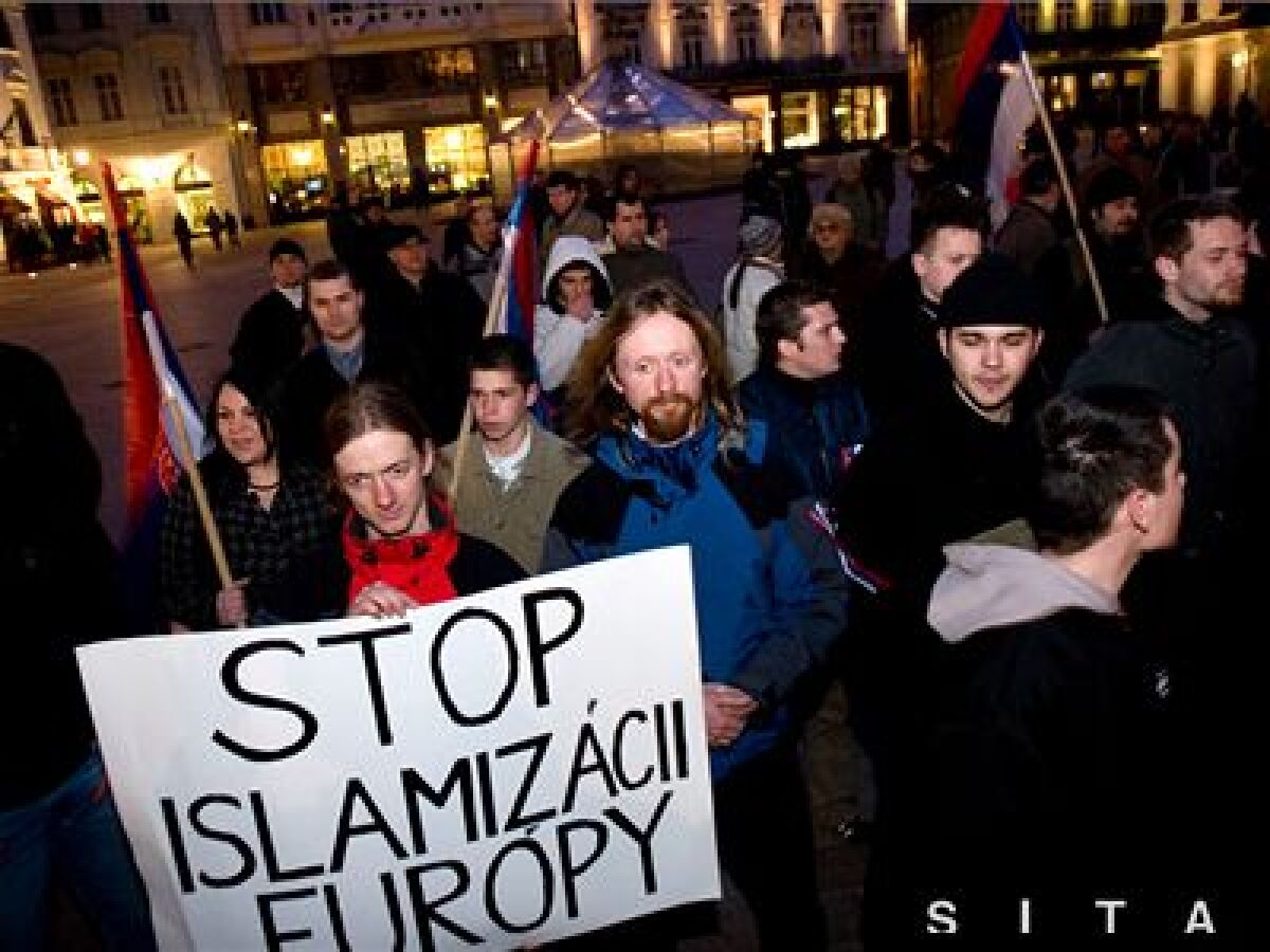 Protikosovský protest v Bratislave