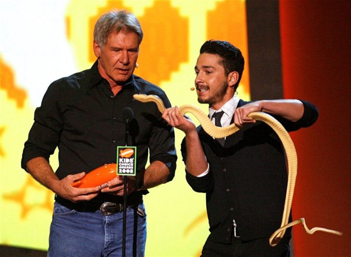 Harrison Ford a Shia LeBeouf