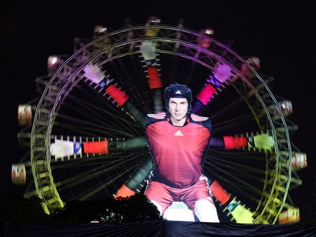 Petr Čech, napodobenina, Prater, Viedeň