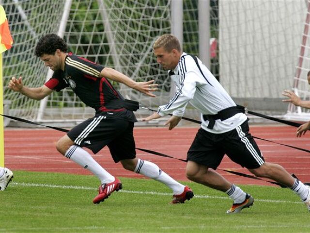 Michael Ballack, Lukas Podolski