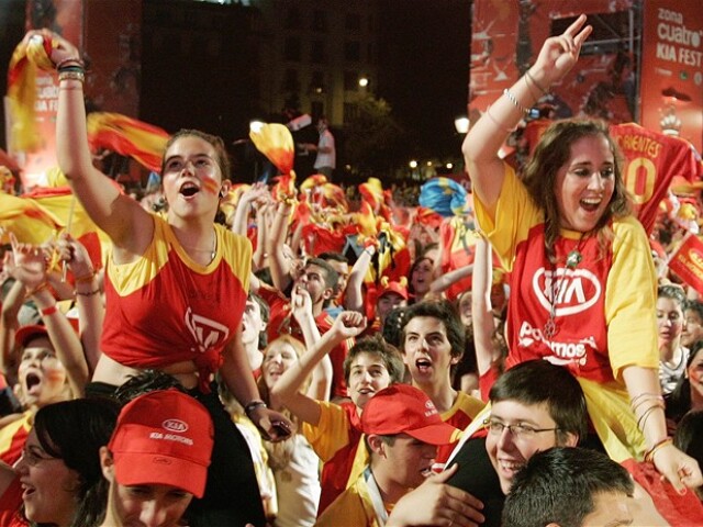 EURO, Madrid, oslavy