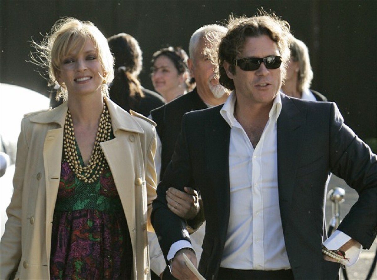 Uma Thurman a Arpad Busson 