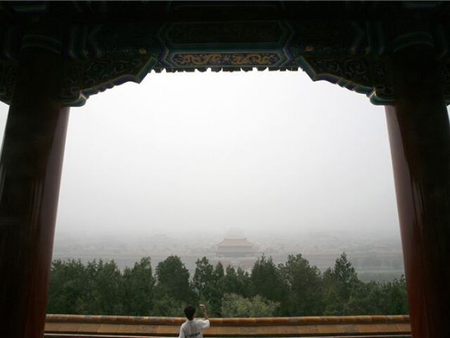 Čína, Peking, Zakázané mesto, smog