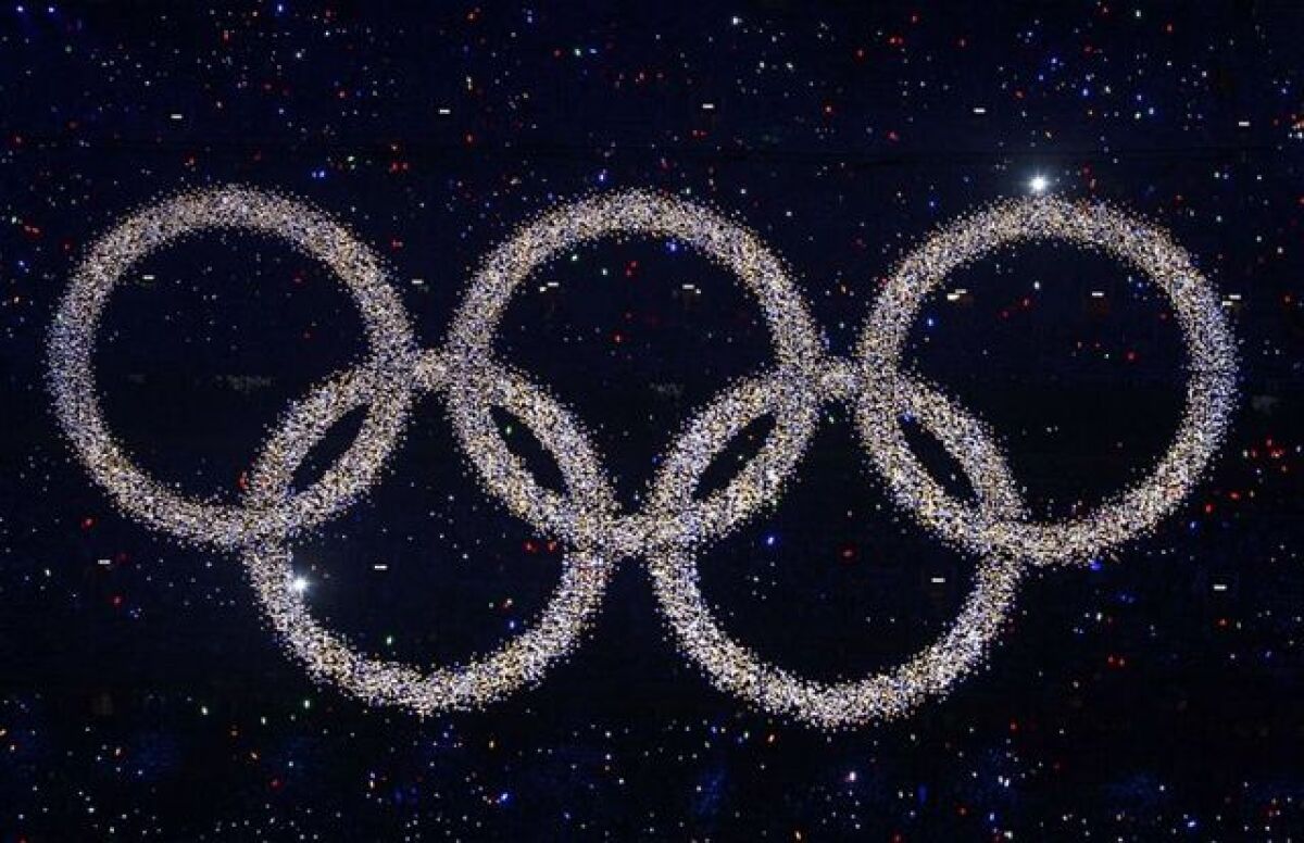 peking, otvorenie, olympijské kruhy