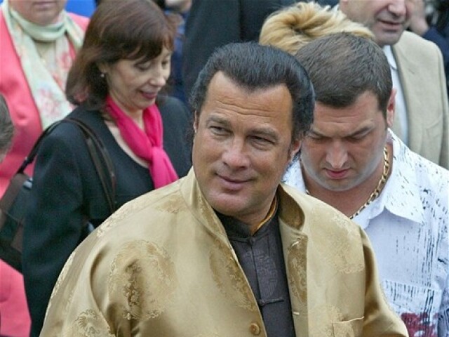Americký herec Steven Seagal. 