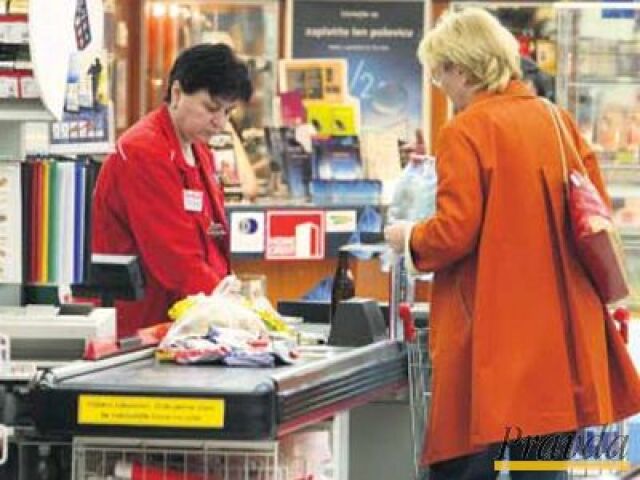 Obchod, pokladňa, euro