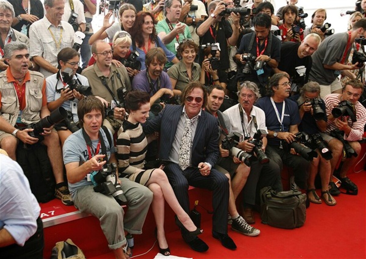Mickey Rourke a Evan Rachel Wood