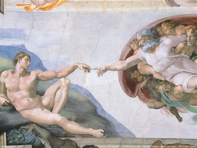 Michelangelo, stvorenie Adama