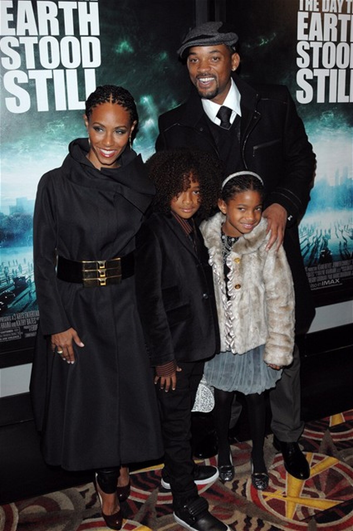 Will Smith, Jada-Pinkett Smith a Willow a Jayden Smith
