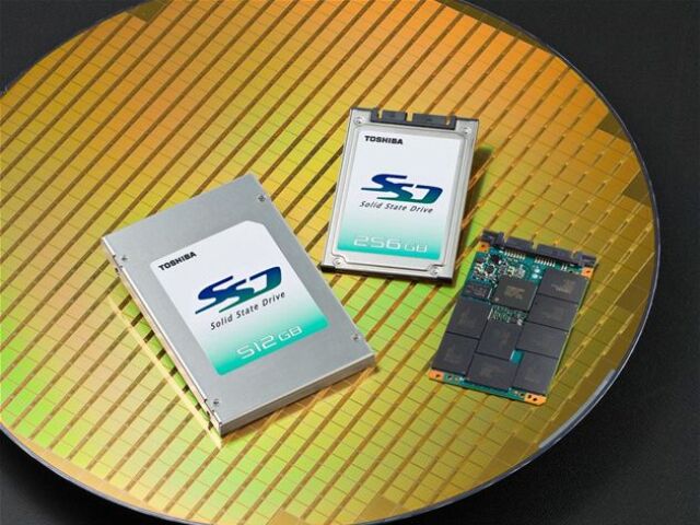 SSD, Toshiba, 512 GB, MLC, 43 nm, THNS512GG8BB