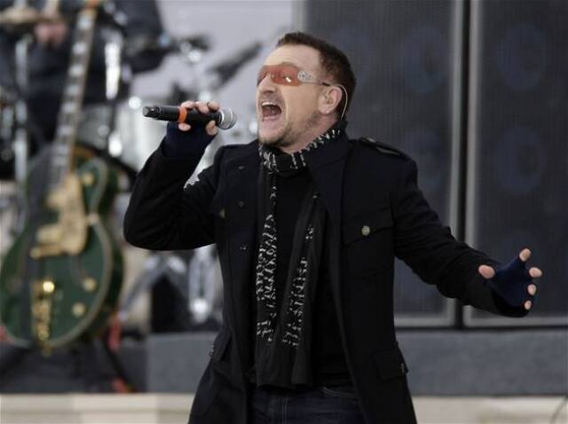 Inauguračný koncert, Bono