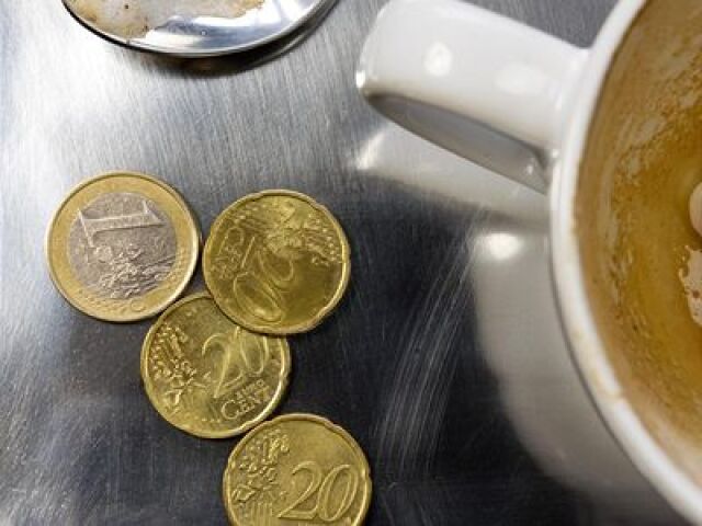 Euro, káva