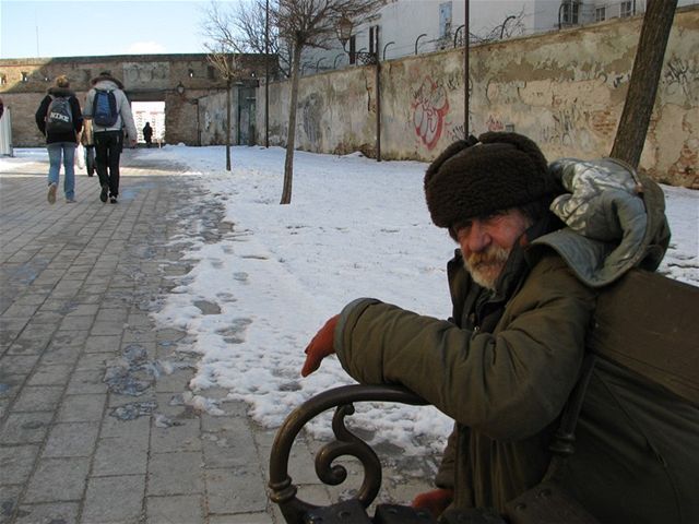 žobrák, Trnava