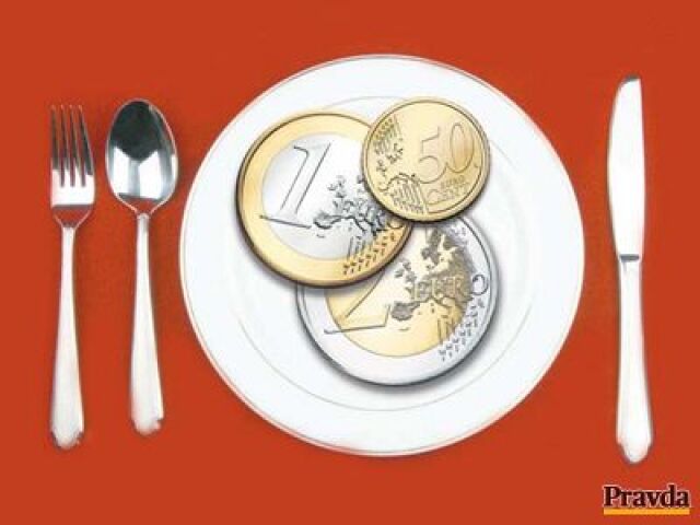 Obedové menu, euro