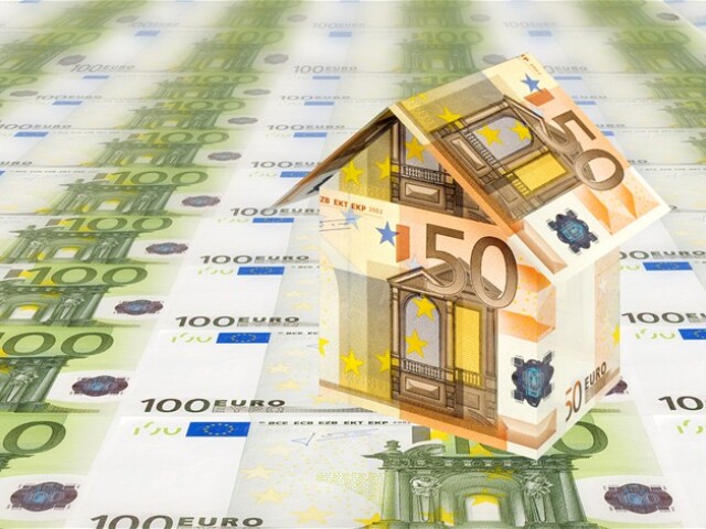 domček, euro, hypotéka, peniaze