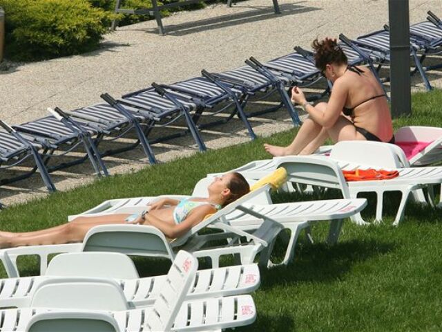 aquapark, leto, opaľovanie sa