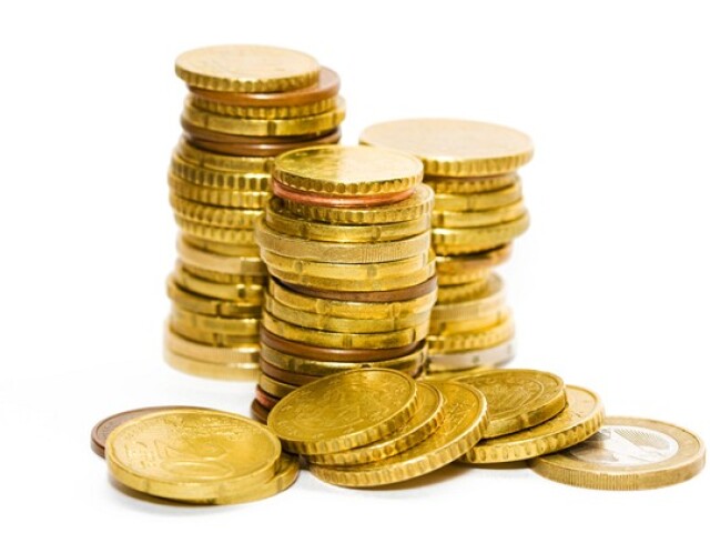 euro, mince, peniaze