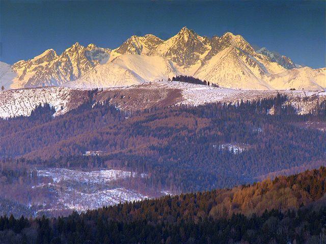 hory, Vysoké Tatry, zima