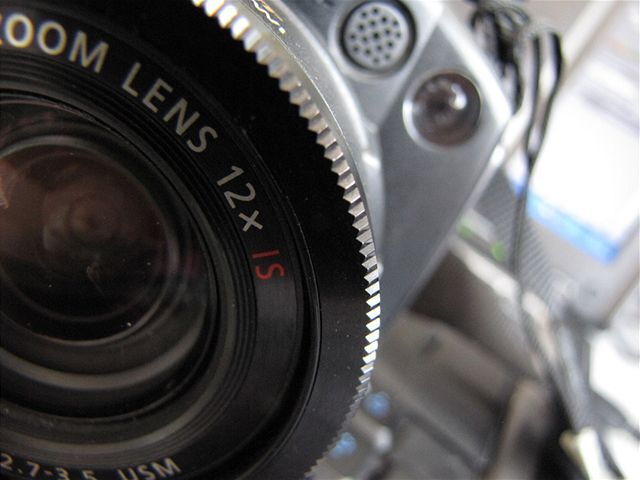 digitálny fotoaparát, počítač, objektív, fotografia