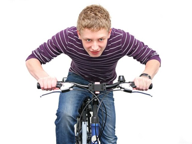 bicykel, chlapec