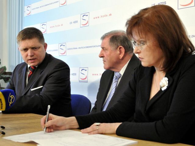 Fico, Mečiar, Belousovová, koaličná rada
