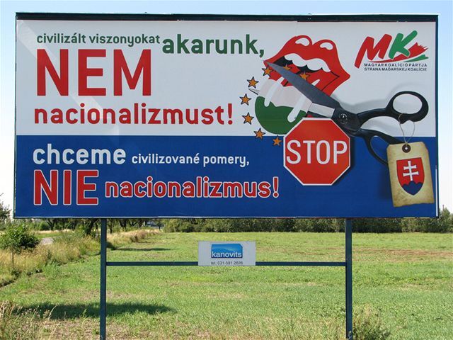 jazykový zákon, bilbord