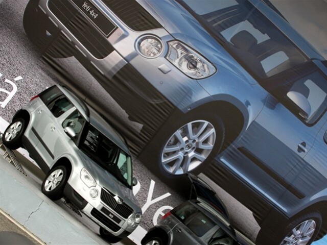Škoda v Nitre prezentuje model Yeti.