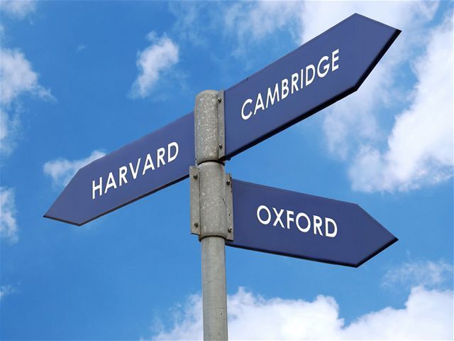 Harvard, Oxford, Cambridge
