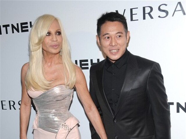 Donatella Versace a Jet Li