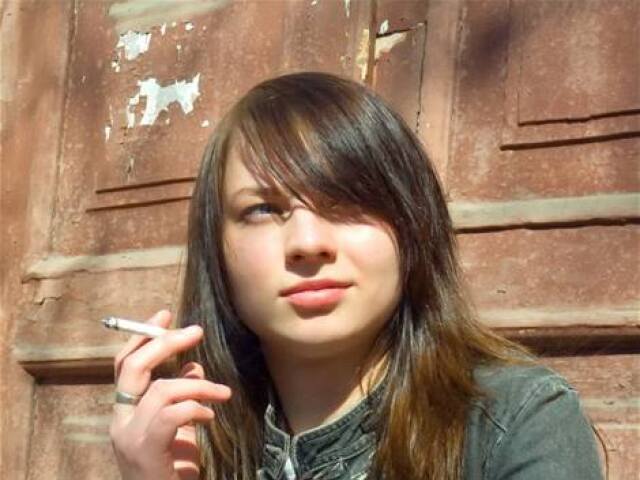 fajčiarka, cigareta, dym, fajčenie