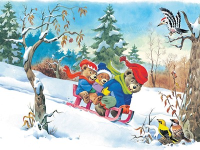 ilustrácia Peter Cpin, z knihy Zlatá priadka, Mladé letá