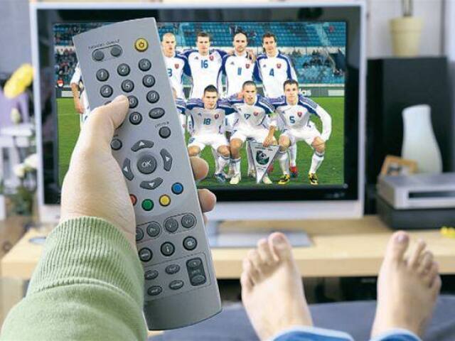 futbal, televízia, televízor, obrazovka
