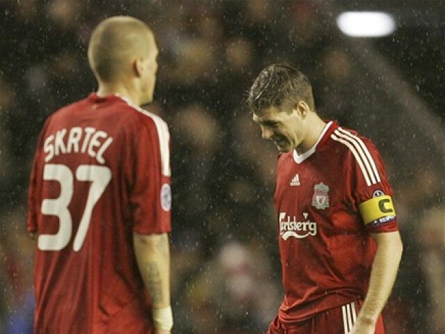 Gerrard Škrtel Liverpool