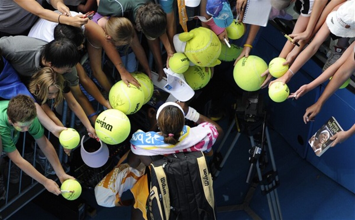 Serena Williamsová autogramy