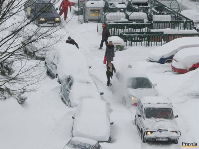 Košice pod snehom