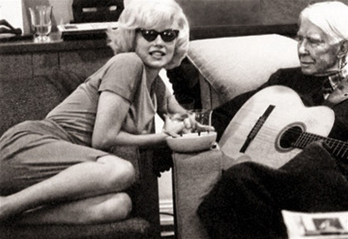 Marilyn Monroe a Carl Sandburg