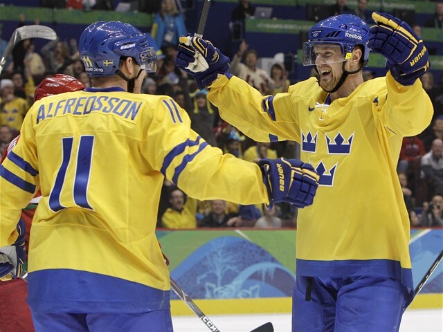 hokej Švédsko Alfredsson Sedin