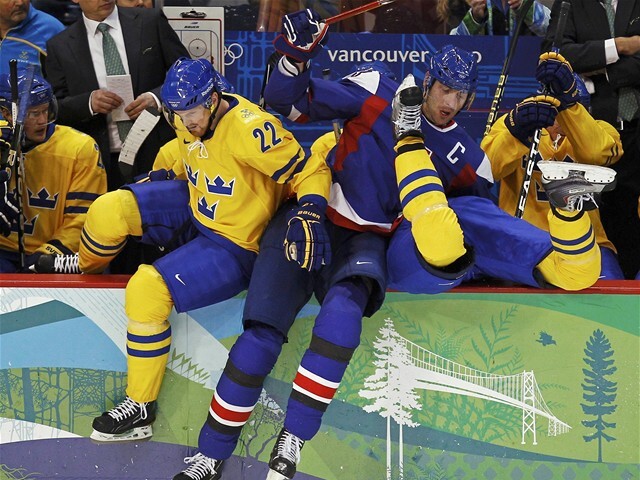 ZOH 2010, Slovensko - Švédsko, Chára, Daniel Sedin, Tallinder